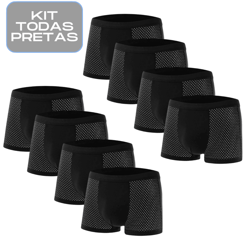 Kit Cuecas Premium Respiráveis - Compre 4 Leve 8 !