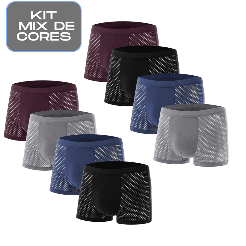 Kit Cuecas Premium Respiráveis - Compre 4 Leve 8 !