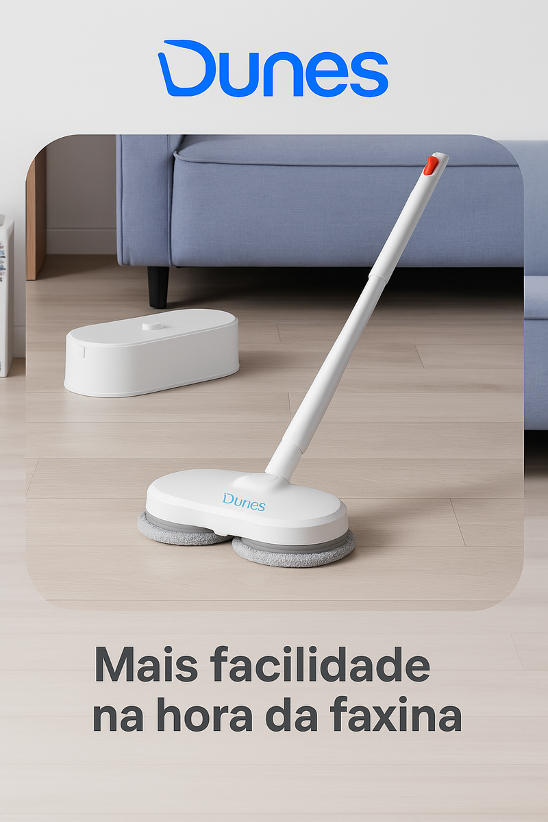 Mop Elétrico 2 em 1 Orion  – Limpeza Eficiente e Prática para Sua Casa