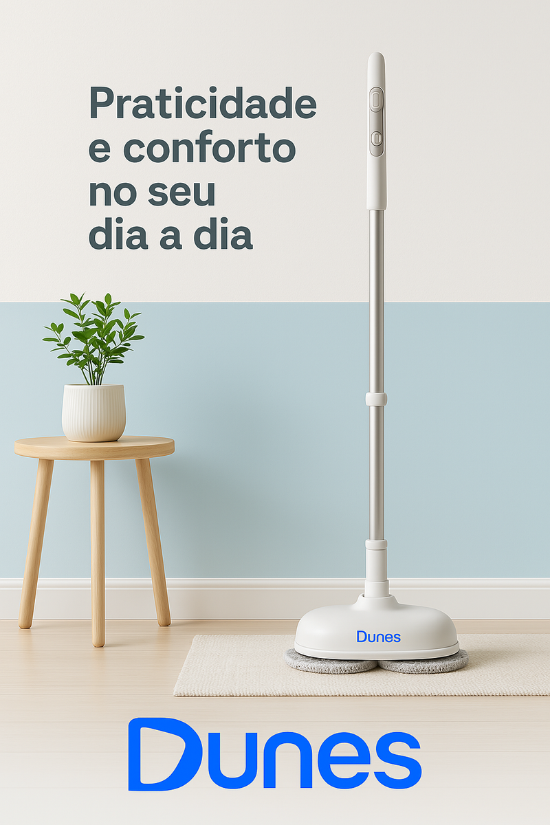 Mop Elétrico 2 em 1 Orion  – Limpeza Eficiente e Prática para Sua Casa